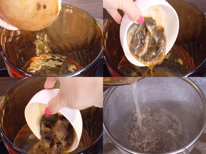 Nấu nước dùng từ mắm cá linh 