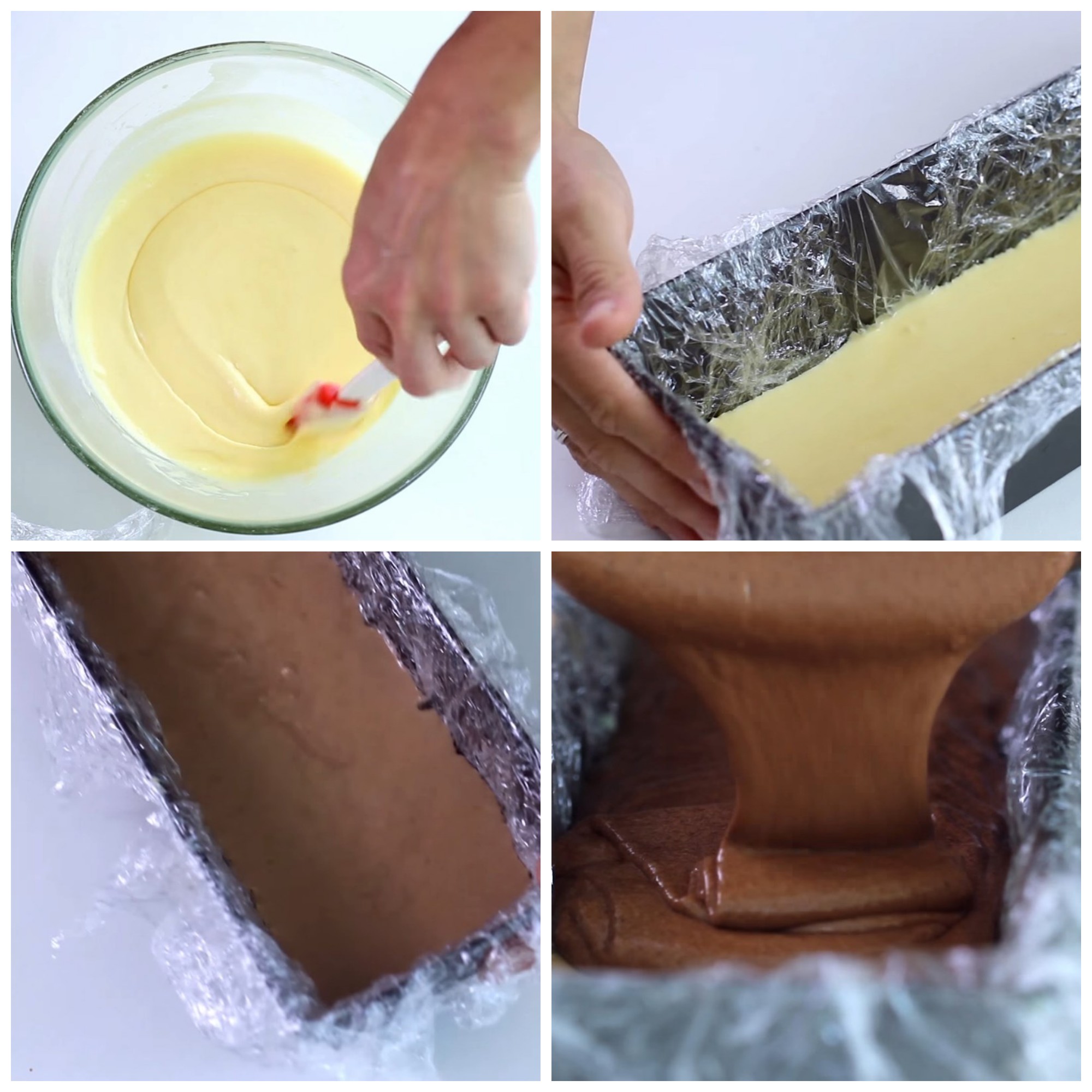 Trộn socola và làm đông kem chuẩn bị hoàn thành món ăn
