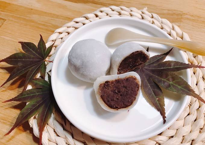 Bánh Mochi nhân đậu đỏ thơm ngon hấp dẫn 