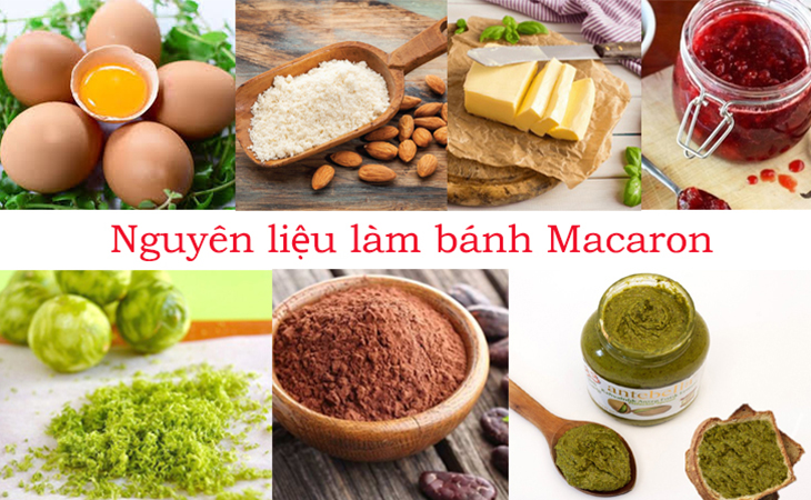 Nguyên liệu làm bánh Macaron 