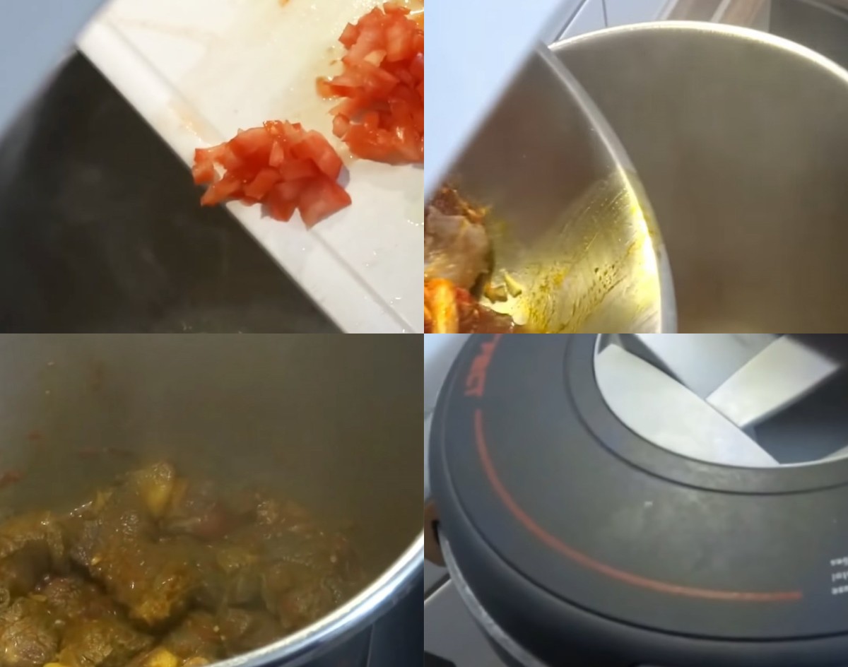 Nấu thịt bò với cà chua